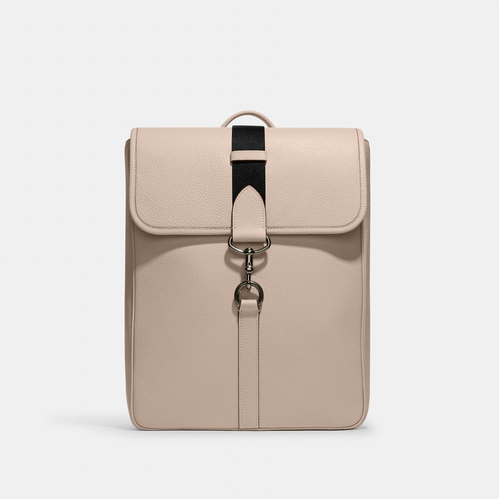 Coach Beige and Black Backpack